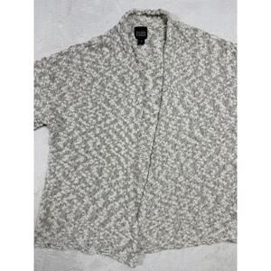 ileen Fisher Marle Neutral Cotton/Silk Blend Sz. Sm Cropped Cardigan Minimalist